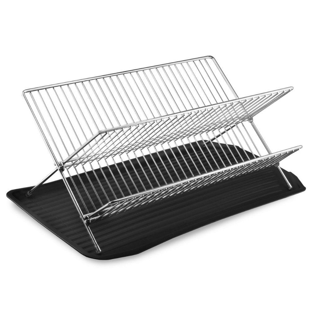 SALE 2 PIECE DISH RACK SET - Black - Picture 2 of 3